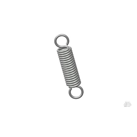 Extension Spring, O=1.000, L= 4.50, W= .148
